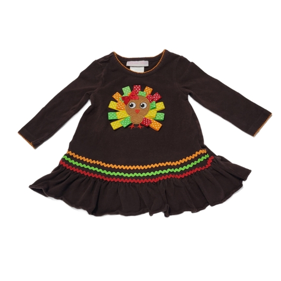 Bonnie Baby 2-piece Matching Set Thanksgiving Holiday Fall Baby Girl 12M - Picture 3 of 13